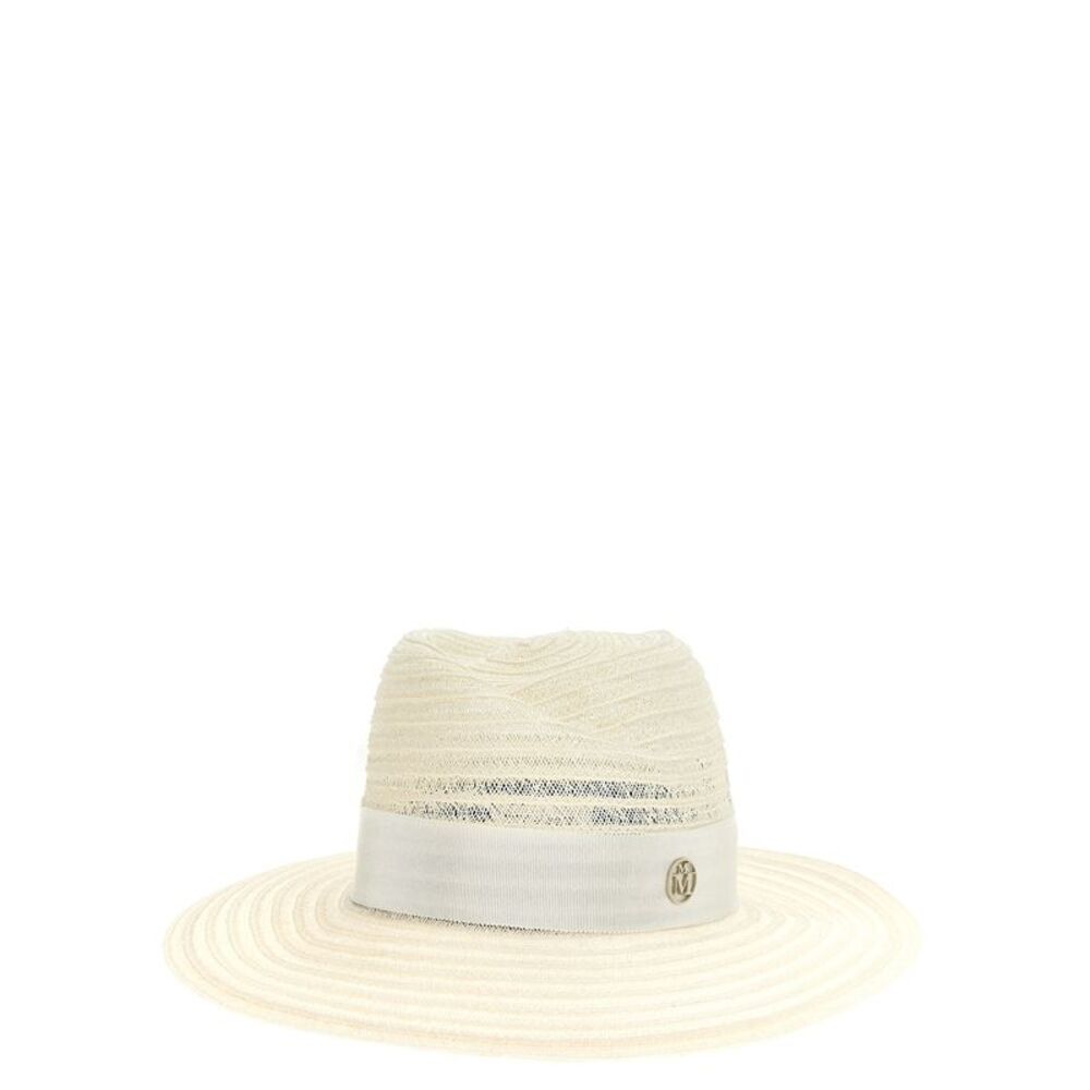 Maison Michel White Hemp Women's Fedora